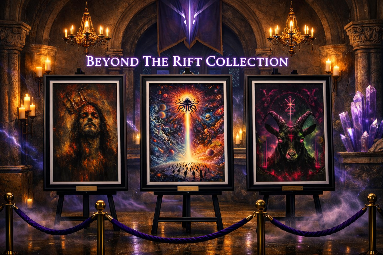 Beyond The Rift fantasy wall art framed poster