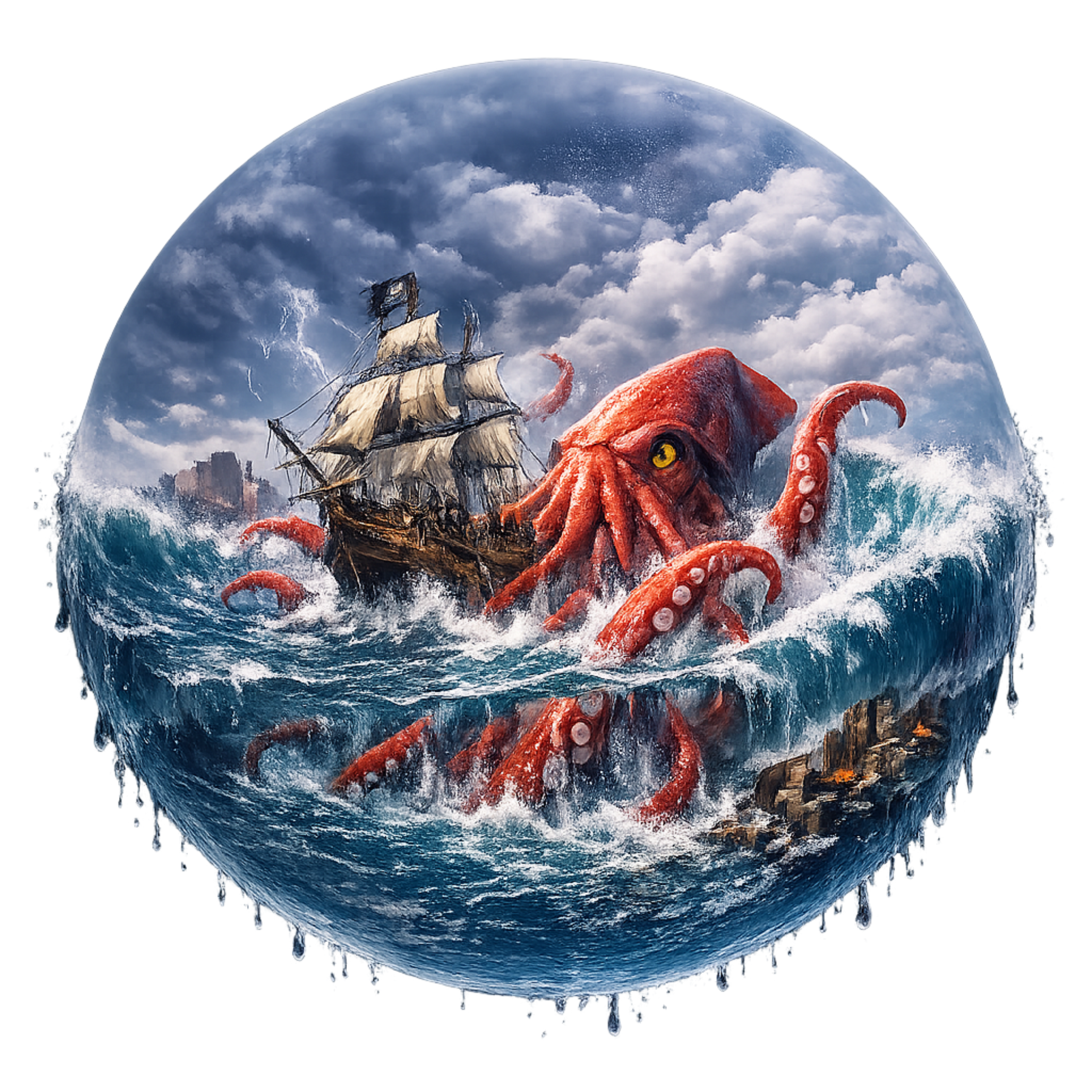 Kraken T‑Shirt | Dark Fantasy Graphic Tee