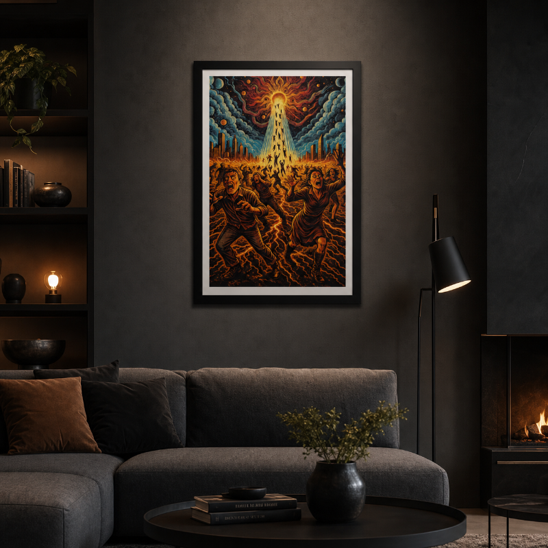 Rapture Volume I — The Day Of Ascent Framed Poster | Fantasy Wall Art