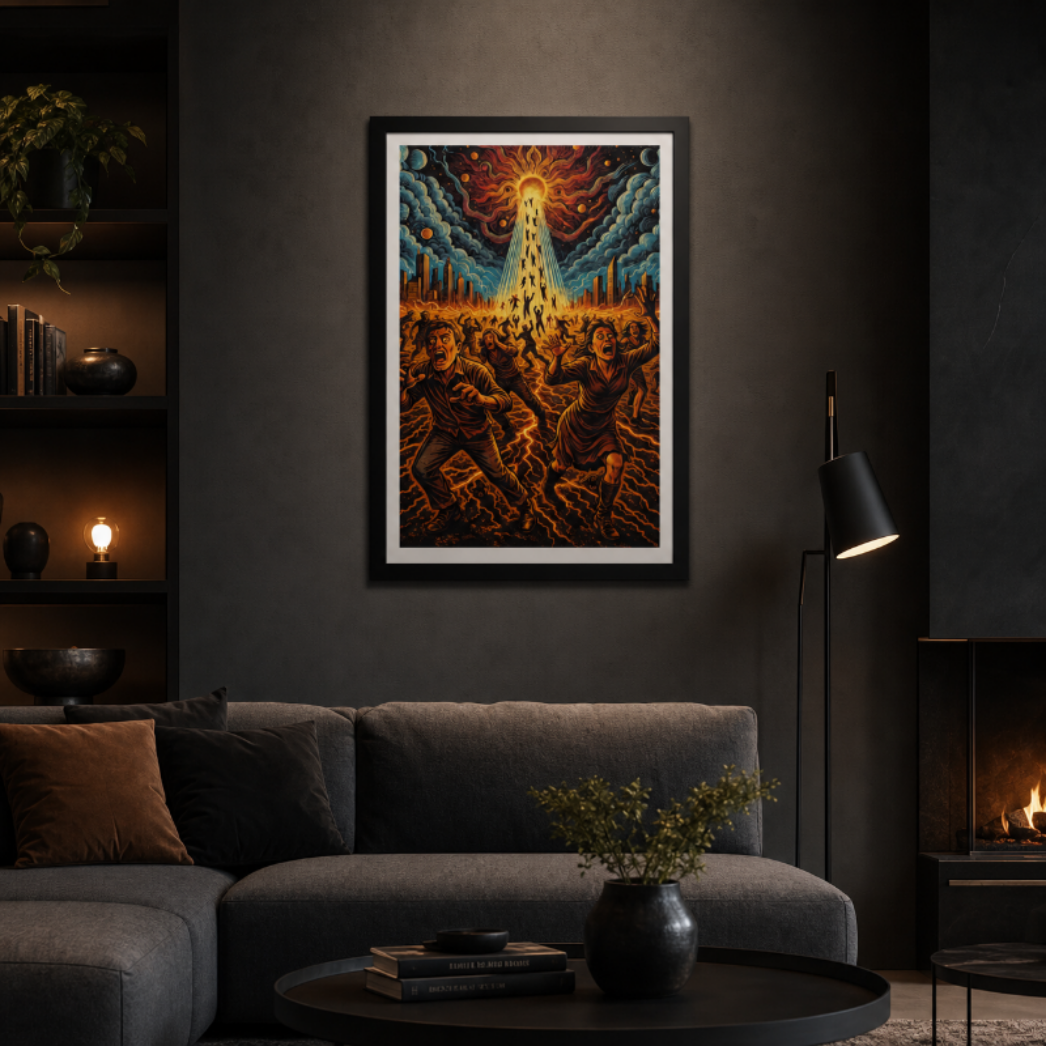 Rapture Volume I — The Day Of Ascent Framed Poster | Fantasy Wall Art